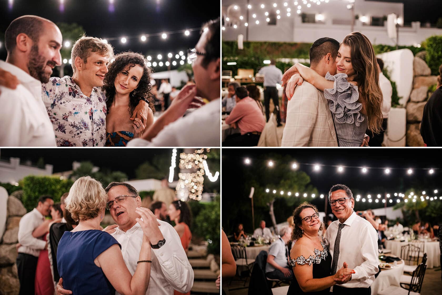 Hayley and Mark, a bride and groom, walk hand-in-hand at their wedding. - Barcelona Wedding Photographer