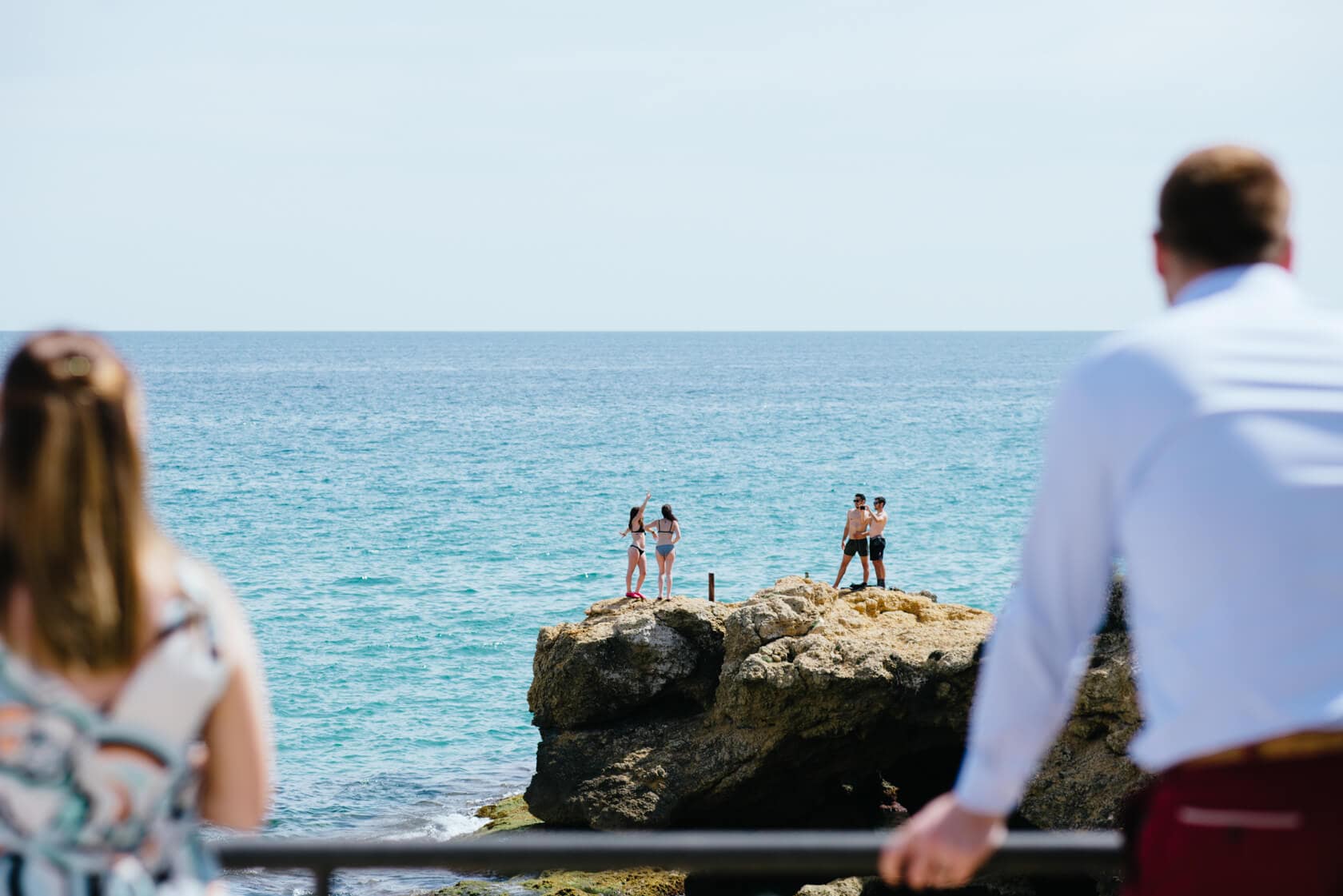Couple at Castell de Tamarit wedding, Sitges - Barcelona Wedding Photographer