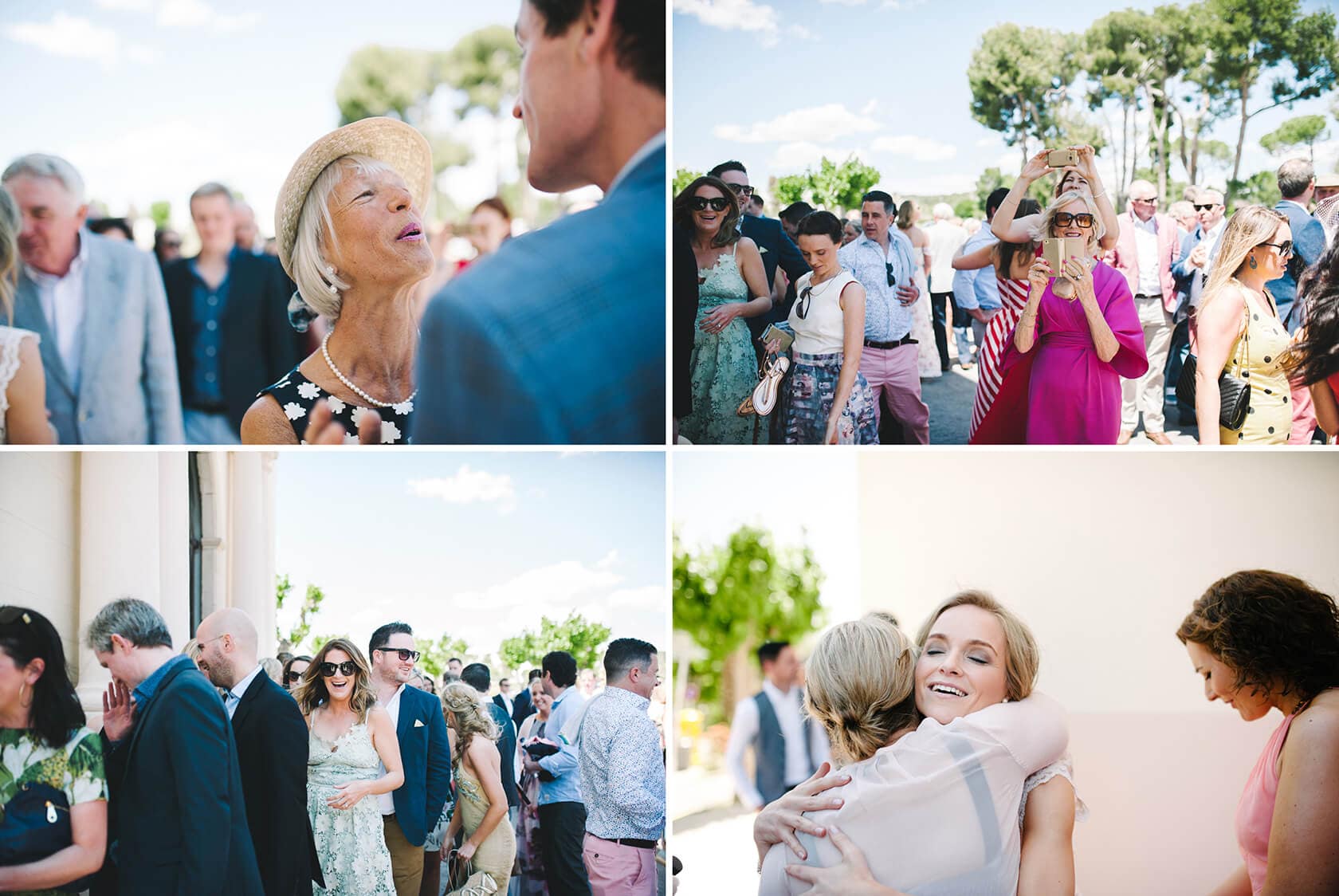Wedding guests mingle at Casanova Estate, a picturesque wedding venue. - Barcelona Wedding Photographer