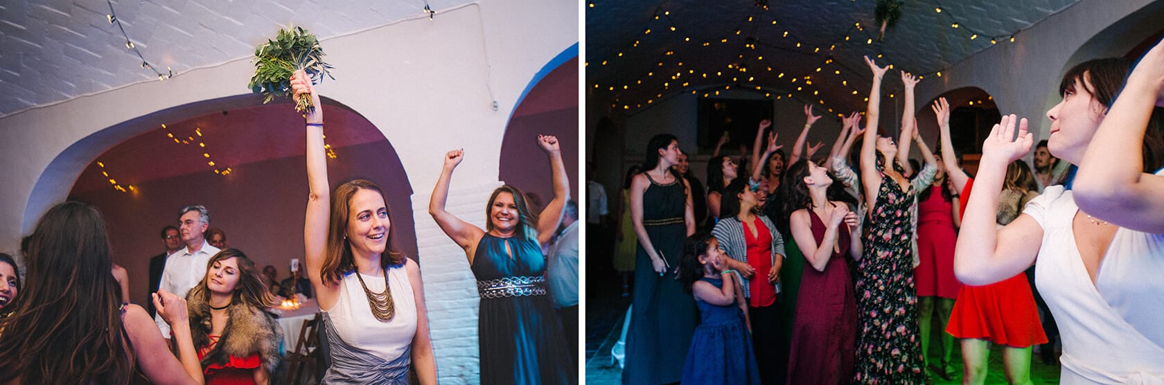 Wedding guests dancing and celebrating at Villa Almanita, Sitges - Barcelona Wedding Photographer
