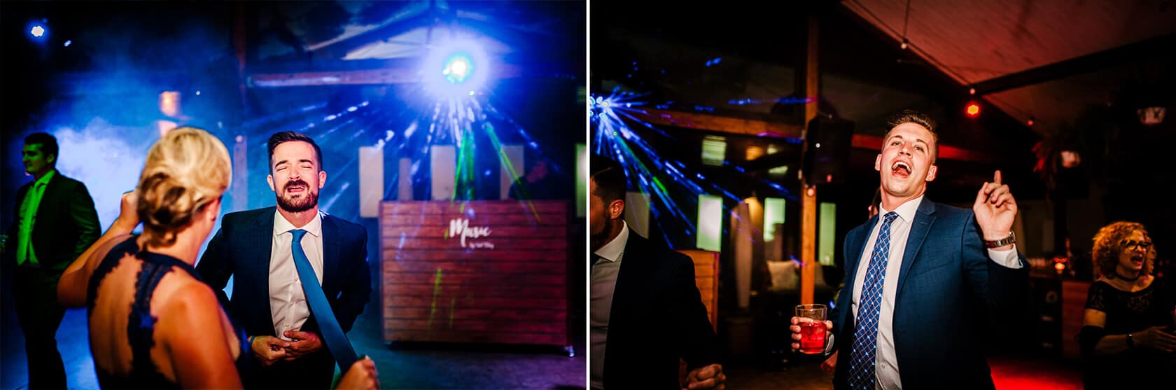 Hayley and Mark, a bride and groom, walk hand-in-hand at their wedding. - Barcelona Wedding Photographer