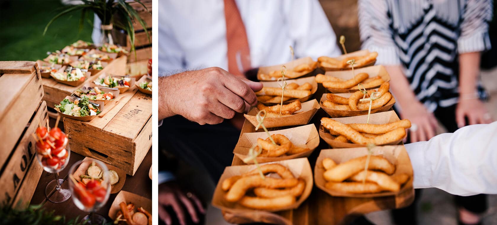 Hayley and Mark, a bride and groom, walk hand-in-hand at their wedding. - Barcelona Wedding Photographer