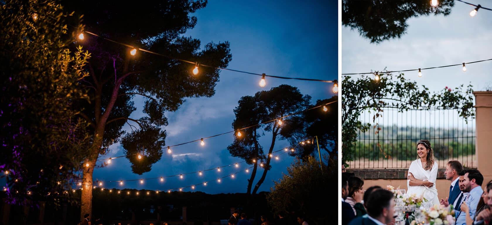 Hayley and Mark, a bride and groom, walk hand-in-hand at their wedding. - Barcelona Wedding Photographer