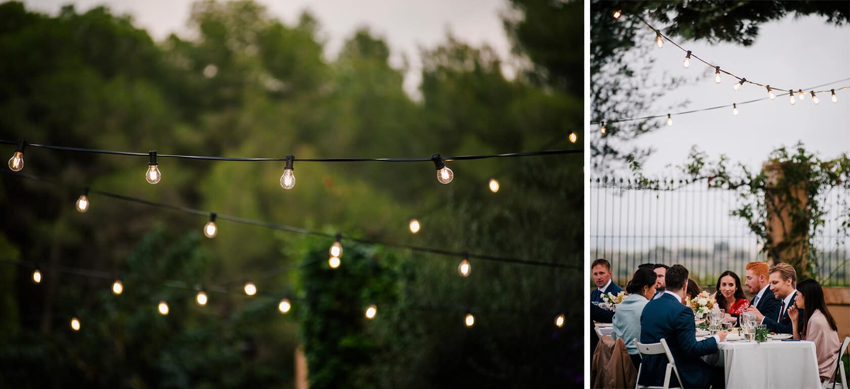 Hayley and Mark, a bride and groom, walk hand-in-hand at their wedding. - Barcelona Wedding Photographer