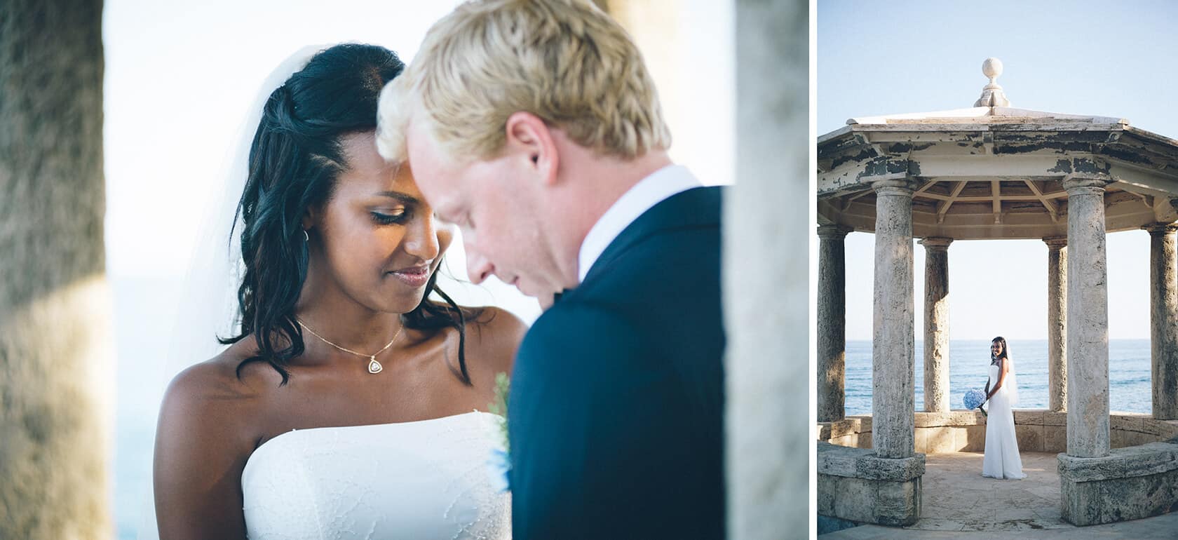 Tsega & Anders wedding portraits by S'Agaro Spain wedding photographer - Barcelona Wedding Photographer