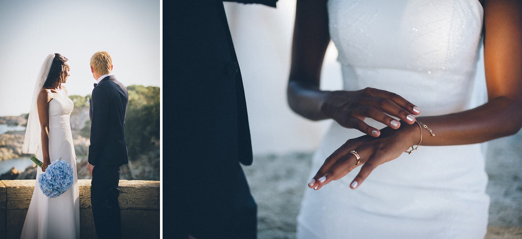 Tsega & Anders wedding photos by a wedding photographer in S'Agaro, Spain. - Barcelona Wedding Photographer