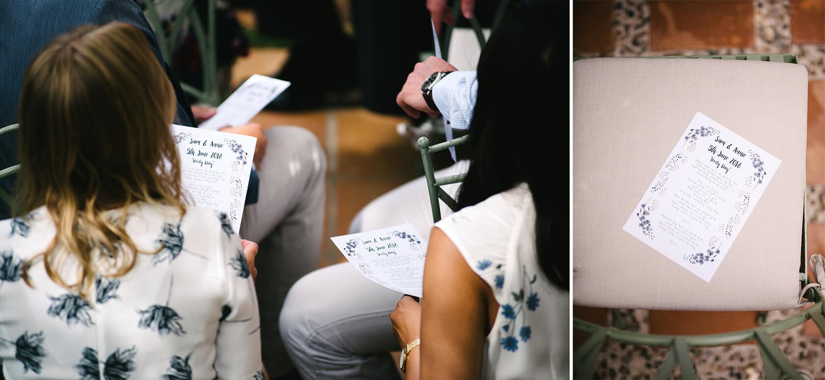 Hayley and Mark, a bride and groom, walk hand-in-hand at their wedding. - Barcelona Wedding Photographer