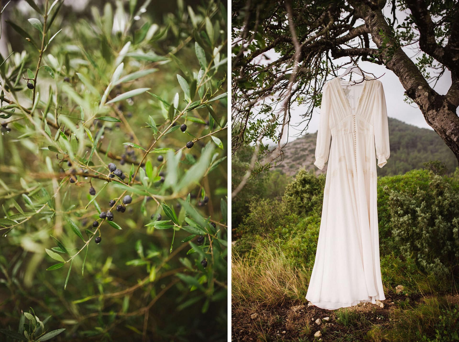 Hayley and Mark, a bride and groom, walk hand-in-hand at their wedding. - Barcelona Wedding Photographer